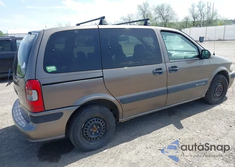 2004 Chevrolet Venture Plus z USA, uszkodzony, nr VIN 1GNDU03E64D259708